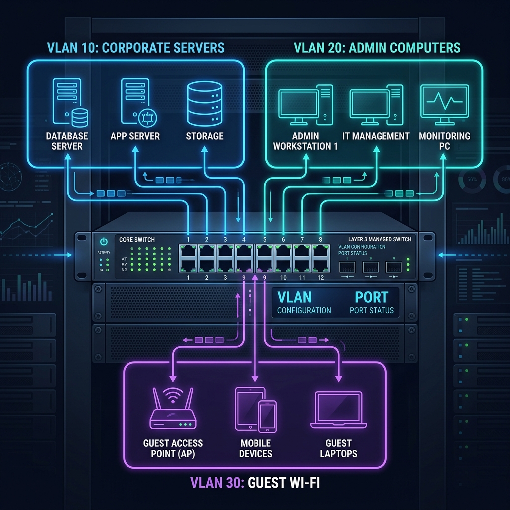 Segmentação de rede com VLANs: o que é e por que implementar