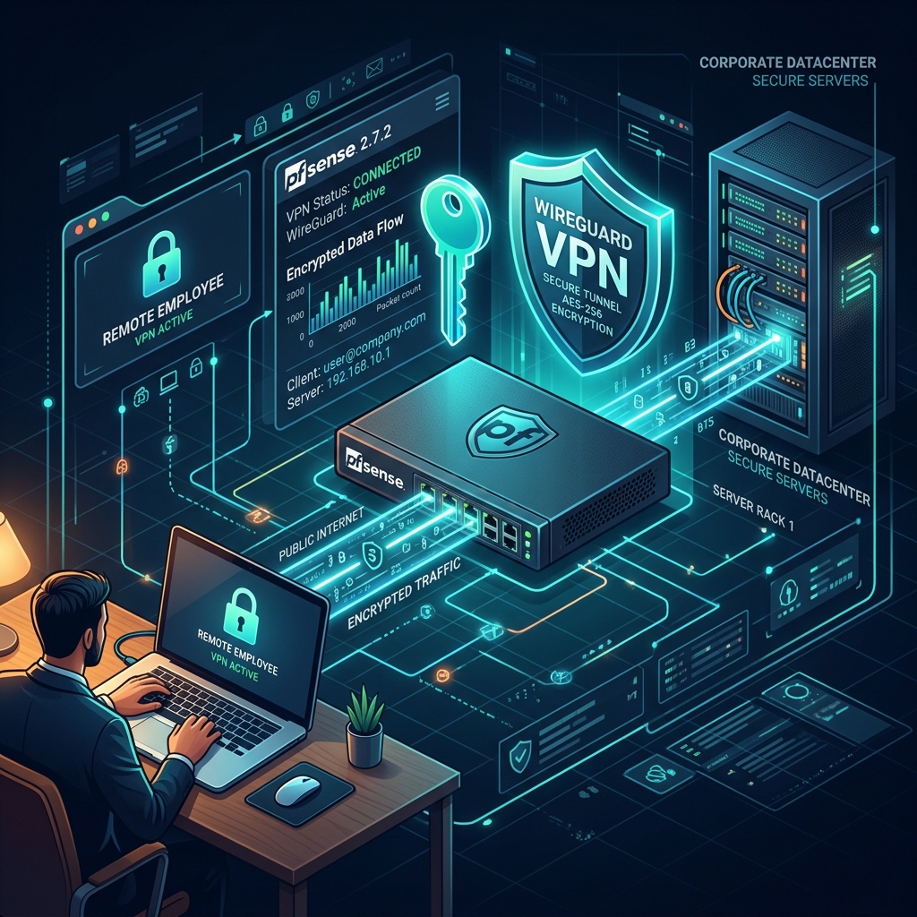 VPN WireGuard no pfSense: Configuração de Acesso Remoto Seguro
